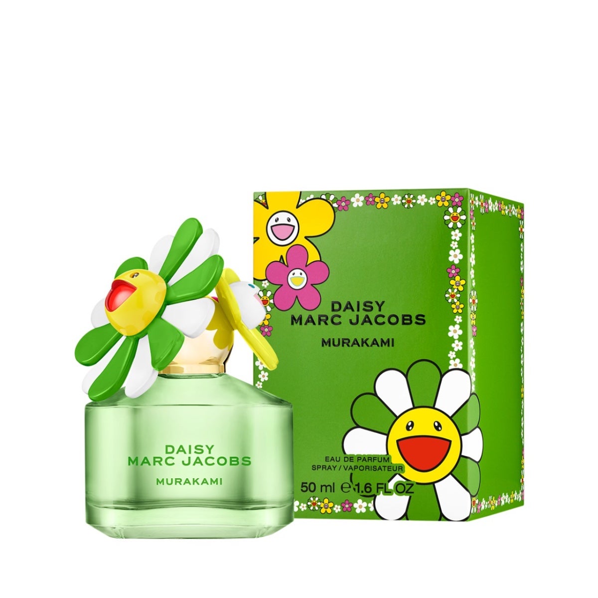 Marc Jacobs Daisy Murakami Green Eau De Parfum Spray for Women, 1.6 oz 50 ml (Limited Edition)