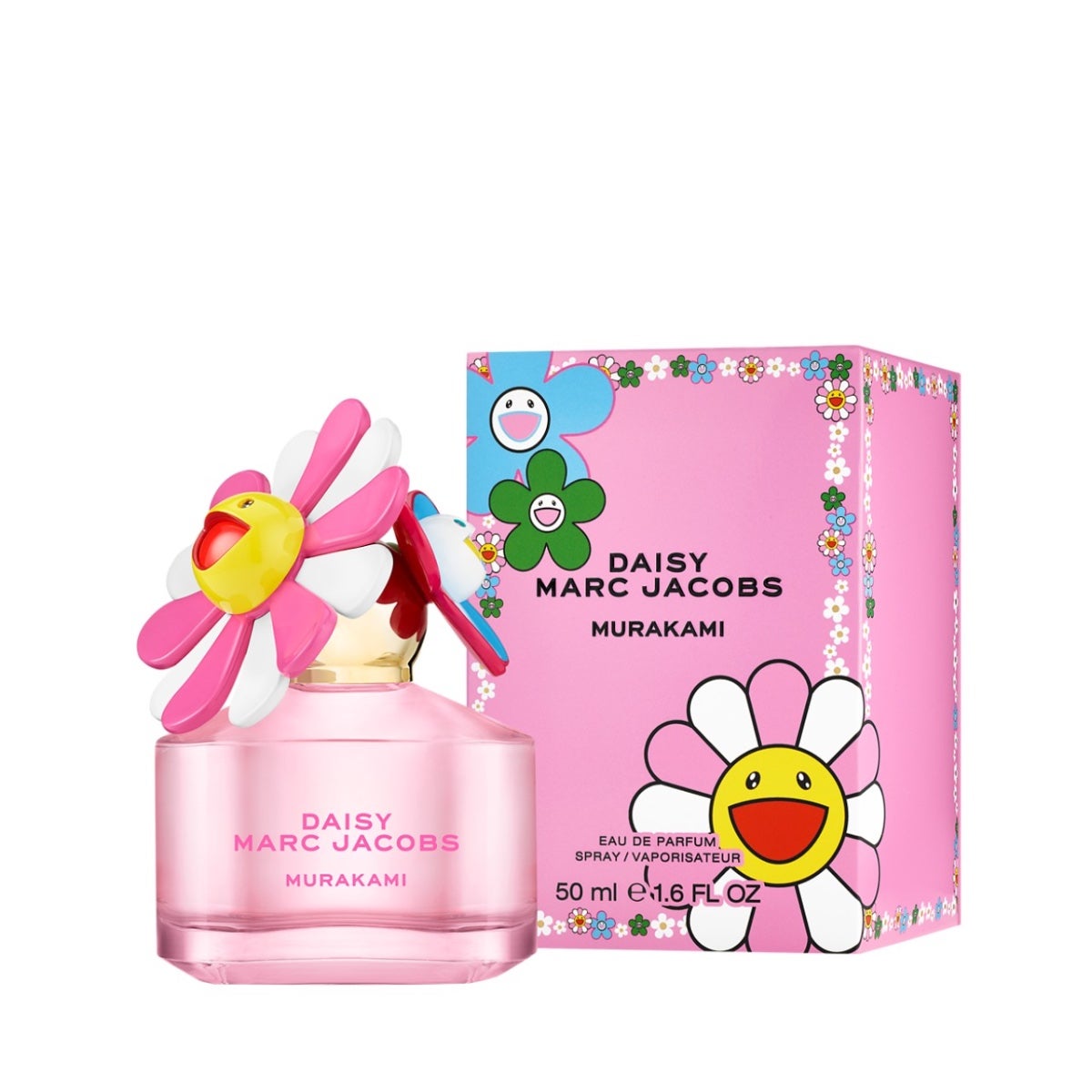 Marc Jacobs Daisy Murakami Pink Eau De Parfum Spray for Women, 1.6 oz 50 ml (Limited Edition)